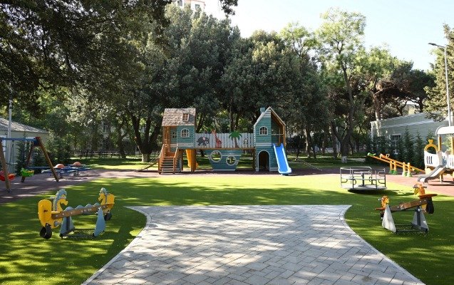 Prezidentin açılışını etdiyi parkdan - Fotolar
