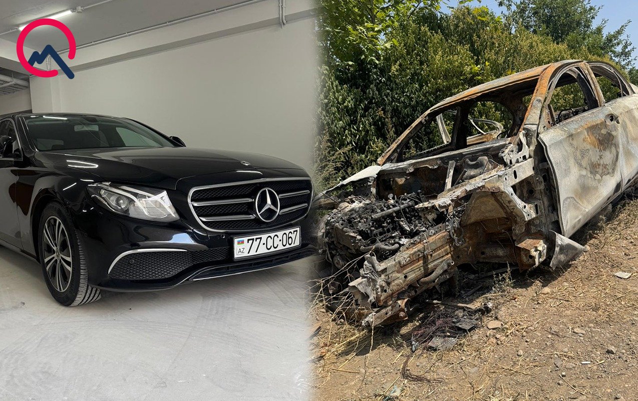 5 ilin “Mercedes”i yanıb kül oldu, sahibi şikayətçidir - Video - Fotolar